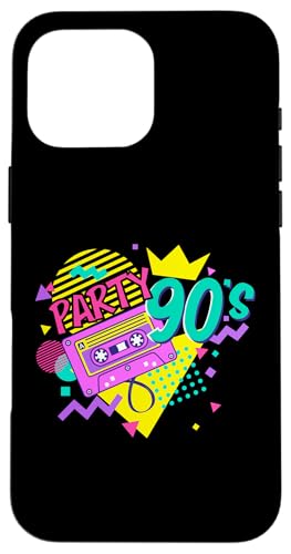 90er Jahre Party Hülle für iPhone 16 Pro Max 90er Jahre Party Hülle für iPhone 16 Pro Max von 1990s 90s Retro Costume The Nineties Gifts Outfit