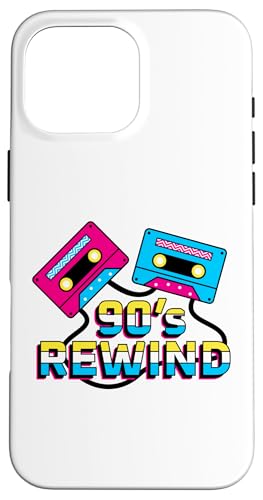 90s Rückspulen Hülle für iPhone 16 Pro Max 90s Rückspulen Hülle für iPhone 16 Pro Max von 1990s 90s Retro Costume The Nineties Gifts Outfit