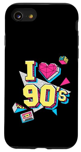 Ich liebe 90er Hülle für iPhone SE (2020) / 7 / 8 von 1990s 90s Retro Costume The Nineties Gifts Outfit