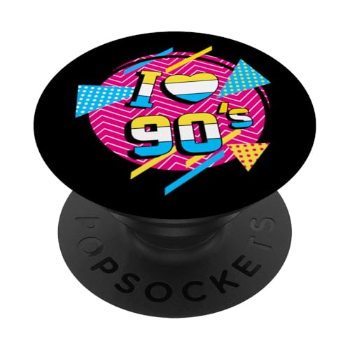 Ich liebe 90er PopSockets Klebender PopGrip von 1990s 90s Retro Costume The Nineties Gifts Outfit