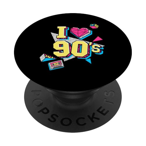 Ich liebe 90er PopSockets Klebender PopGrip von 1990s 90s Retro Costume The Nineties Gifts Outfit