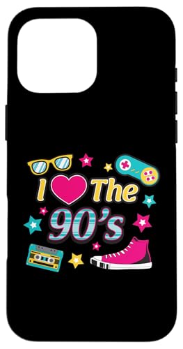 Ich liebe die 90er Hülle für iPhone 16 Pro Max Ich liebe die 90er Hülle für iPhone 16 Pro Max von 1990s 90s Retro Costume The Nineties Gifts Outfit
