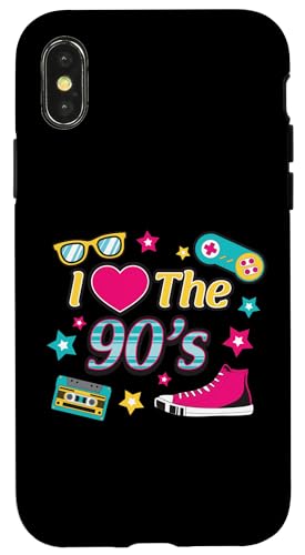 Ich liebe die 90er Hülle für iPhone X/XS Ich liebe die 90er Hülle für iPhone X/XS von 1990s 90s Retro Costume The Nineties Gifts Outfit