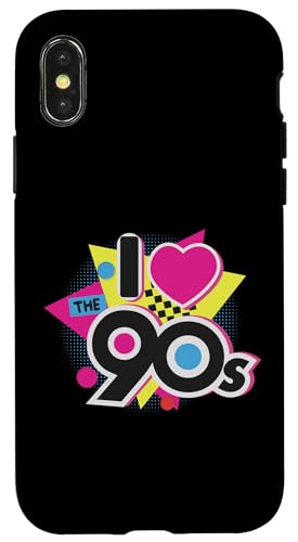 Ich liebe die 90er Hülle für iPhone X/XS Ich liebe die 90er Hülle für iPhone X/XS von 1990s 90s Retro Costume The Nineties Gifts Outfit