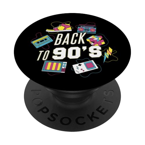 Zurück in die 90er PopSockets Klebender PopGrip von 1990s 90s Retro Costume The Nineties Gifts Outfit