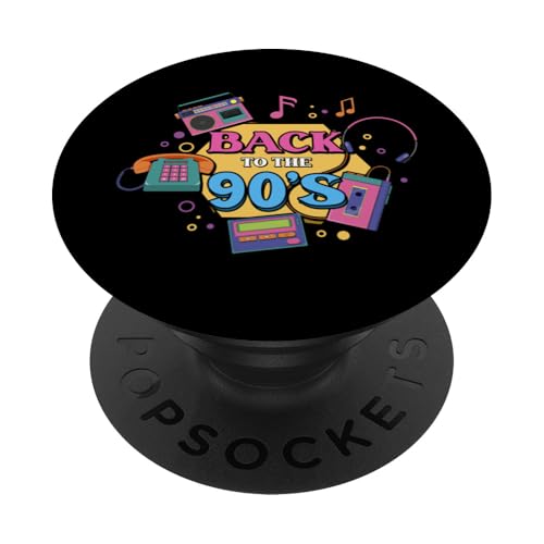 Zurück in die 90er PopSockets Klebender PopGrip von 1990s 90s Retro Costume The Nineties Gifts Outfit