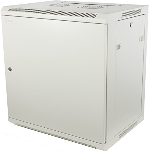 12 HE 19 Zoll - 19" Wandschrank mit geschlossener Tür (BxTxH), weiß 600x450x635mm - NEU! 19Power GmbH von 19Power