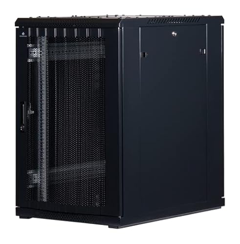18 HE 19 Zoll - 19" Serverschrank mit Gitternetz-Türen vorne und hinten (BxTxH) 600x800x1000mm - NEU! 19Power GmbH von 19Power