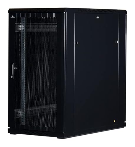 22 HE 19 Zoll - 19" Serverschrank mit Gitternetz-Türen vorne und hinten (BxTxH) 600x1000x1200mm - NEU! 19Power GmbH von 19Power