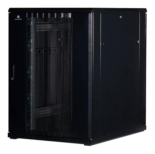 22 HE 19 Zoll - 19" Serverschrank mit Gitternetz-Türen vorne und hinten (BxTxH) 800x1000x1200mm - NEU! 19Power GmbH von 19Power