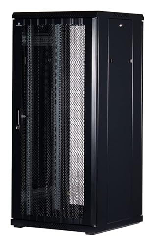 27 HE 19 Zoll - 19" Serverschrank mit Gitternetz-Türen vorne und hinten (BxTxH) 600x600x1400mm - NEU! 19Power GmbH von 19Power