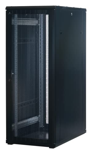 32 HE 19 Zoll - 19" Serverschrank mit Gitternetz-Türen vorne und hinten (BxTxH) 600x1000x1600mm - NEU! 19Power GmbH von 19Power