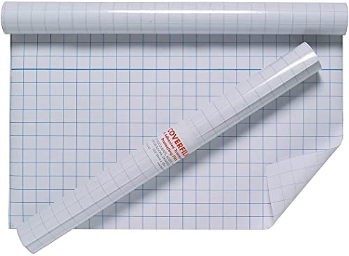 1ABOVE Hochwertige Kunststoff-Buchumschläge mit selbstklebender Rückseite, 50 cm x 10 m von 1ABOVE
