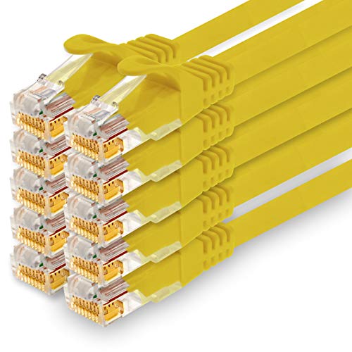 1CONN - 3,0m Netzwerkkabel, Ethernet, Lan & Patchkabel für maximale Internet Geschwindigkeit & verbindet alle Geräte mit RJ 45 Buchse Gelb - 10 Stück 1CONN - 3,0m Netzwerkkabel, Ethernet, Lan & Patchkabel für maximale Internet Geschwindigkeit & verbindet alle Geräte mit RJ 45 Buchse Gelb - 10 Stück von 1CONN