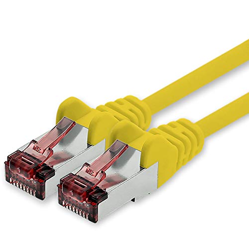 1CONN Cat6 Netzwerkkabel 0,25m gelb Ethernetkabel Lankabel Cat6 Lan Netzwerk Kabel Sftp Pimf Patchkabel 1000 Mbit s von 1CONN