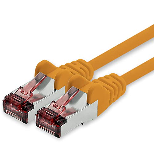 1CONN Cat6 Netzwerkkabel 0,25m orange Ethernetkabel Lankabel Cat6 Lan Netzwerk Kabel Sftp Pimf Patchkabel 1000 Mbit s von 1CONN