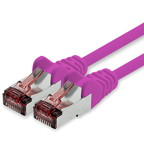 1CONN Cat6 Netzwerkkabel 0,5m magenta Ethernetkabel Lankabel Cat6 Lan Netzwerk Kabel Sftp Pimf Patchkabel 1000 Mbit s von 1CONN