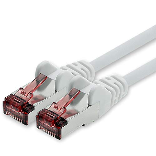 Cat6 Netzwerkkabel 1m weiß Ethernetkabel Lankabel Cat6 Lan Netzwerk Kabel Sftp Pimf Patchkabel 1000 Mbit s von 1CONN