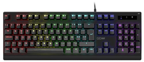 1Life gkb: Mekan RGB PT - Mechanical Gaming Keyboard, X Red Switch, PT Layout, RGB Rainbow Backlighting, USB-Type A Kabel, 24 Anti-Ghosting Keys, for PC / Windows von 1Life