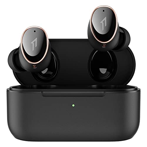 1MORE EVO Noise Canceling Earbuds, Audiophile Kopfhörer mit Dual-Treibern, adaptiver ANC, Bluetooth-Kopfhörer, HiFi-Sound, LDAC, Hi-Res Audio, 6 Mikrofone, 28H Spielzeit, kabelloses Laden, Schwarz von 1MORE