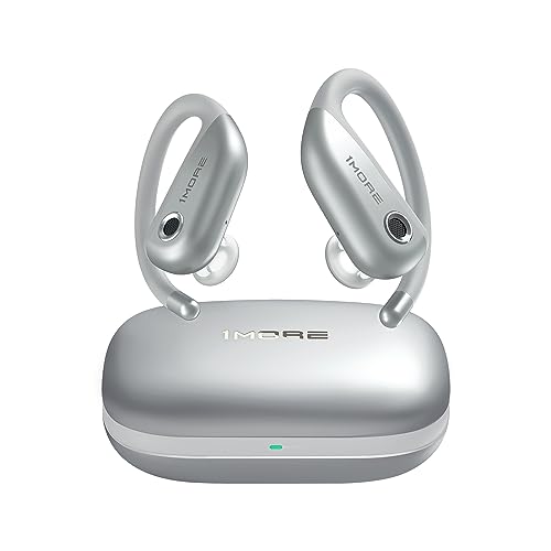 1MORE Fit S50 Open Ear Kopfhörer 5.3 Bluetooth, Sport Kopfhörer Kabellos mit Mikrofon, True Wireless Earbuds, Schnellladung, 38 Stunden Spielzeit, ENC Anruf Noise Cancelling, IPX7 Wasserdicht Ohrhörer von 1MORE