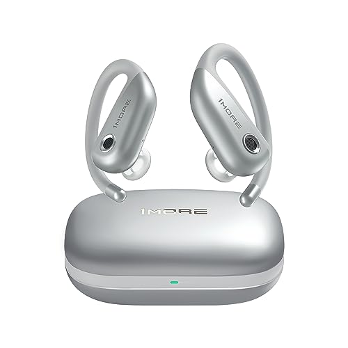 1MORE Fit S50 Open Ear Kopfhörer 5.3 Bluetooth, Sport Kopfhörer Kabellos mit Mikrofon, True Wireless Earbuds, Schnellladung, 38 Stunden Spielzeit, ENC Anruf Noise Cancelling, IPX7 von 1MORE
