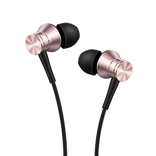 1MORE Piston Fit Kopfhörer stereo Bass In Ear mit Mikrofon und Fernbedienung Kompatibel mit iOS und Android (Rosa, E1009) von 1MORE