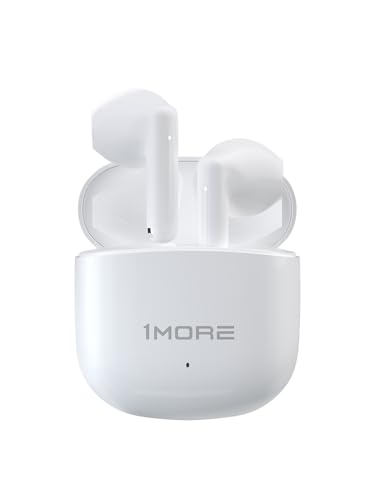1MORE Q10 Mini Kopfhörer Kabellos, In Ear Ohrhörer Bluetooth 5.3, Wireless Headphones mit 13mm Treiber, 26 Std. Spielzeit, IPX4 Wasserdicht, 2 Mikros mit KI, Touch Control, Tiefer Bass (Weiß) von 1MORE