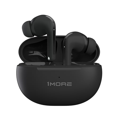 1MORE Q20 In Ear Kopfhörer Bluetooth 5.3, Kopfhörer Kabellos mit Active Noise Cancelling, Earbuds mit 4 Mikrofone, KI-ENC für Klare Anrufe, IPX4, 30 Std. Spielzeit, Niedrige Latenz (Schwarz) von 1MORE