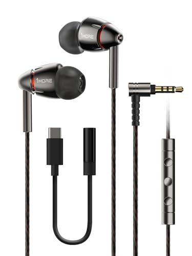 1MORE Quad Driver In-Ear Ohrhörer, Hi-Res HiFi Kabel Kopfhörer, USB-C mit Mikrofon, Inline-Fernbedienung, ideal für Smartphones/PC/Tablet 1MORE Quad Driver In-Ear Ohrhörer, Hi-Res HiFi Kabel Kopfhörer, USB-C mit Mikrofon, Inline-Fernbedienung, ideal für Smartphones/PC/Tablet von 1MORE