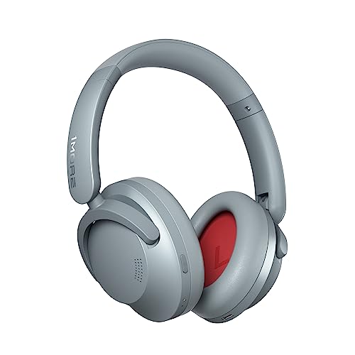 1MORE SonoFlow Noise Cancelling Kopfhörer, Bluetooth Kopfhörer mit Aktiver Geräuschunterdrückung, 70 Stunden Wiedergabe, LDAC Hi-Res Wireless Audio, Over Ear Headset, Klare Anrufe (Silber) von 1MORE