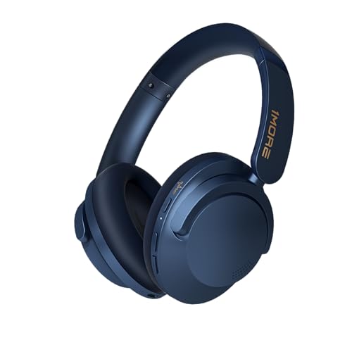 1MORE SonoFlow Pro Over-Ear Kopfhörer Kabellos, LDAC Hi-Res Wireless Audio, Active Noise Cancelling, 100H Spielzeit, Schnellladung, 3.5MM Kabel, Bluetooth 5.4, KI Anruf Geräuschunterdrückung (Blau) 1MORE SonoFlow Pro Over-Ear Kopfhörer Kabellos, LDAC Hi-Res Wireless Audio, Active Noise Cancelling, 100H Spielzeit, Schnellladung, 3.5MM Kabel, Bluetooth 5.4, KI Anruf Geräuschunterdrückung (Blau) von 1MORE