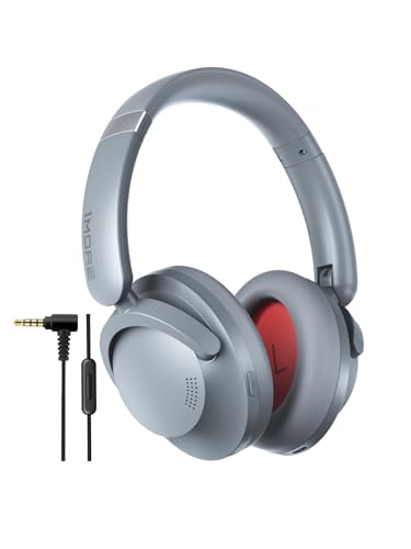 1MORE Sonoflow Pro Kabellose Bluetooth Kopfhörer, Ohrhörer Mit Aktiver Geräuschunterdrückung, Over Ear Headset Mit LDAC, Hi-Res-Sound, Bluetooth 5.4, 100H, Bequeme, Kristallklare Anrufe (Silber) von 1MORE