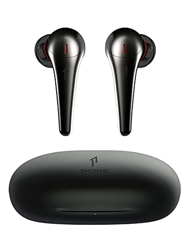 [2021CES] 1MORE ComfoBuds Pro Bluetooth 5.0 Kopfhörer, Hybrid Active Noise Cancelling Ohrhörer, Kopfhörer Kabellos mit aktiver Geräuschunterdrückung, 5 adaptiven Modi, 6 Mikrofonen, 28H Schwarz. von 1More