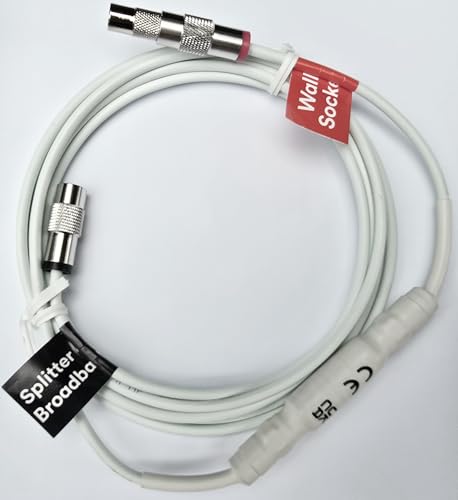 Virgin Media IEC Moulded Quick Fit Male Push On or Over Female Isolator Verlängerungskabel für V6 TIVO Set Top Box VIVID Fiber Super Hub Breitbandmodems auf 3 m Weiß Virgin Media IEC Moulded Quick Fit Male Push On or Over Female Isolator Verlängerungskabel für V6 TIVO Set Top Box VIVID Fiber Super Hub Breitbandmodems auf 3 m Weiß von 1STec