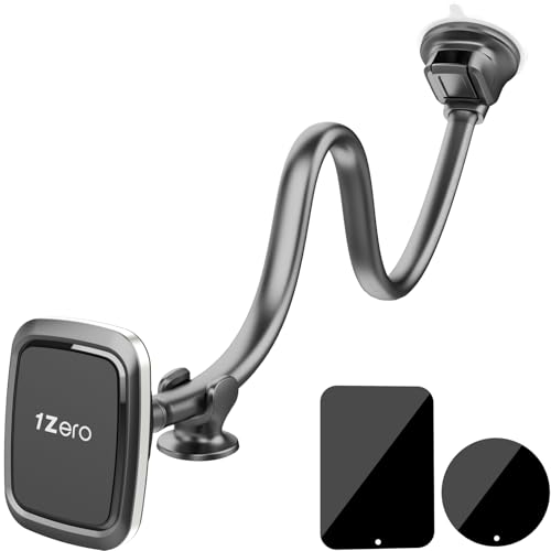 1Zero Magnetische Handyhalterung für Auto und LKW mit 33 cm langem Schwanenhals-Verlängerungsarm, universelle Windschutzscheiben-Armaturenbrett-Halterung mit Saugnapf, für alle Handys und iPhones 1Zero Magnetische Handyhalterung für Auto und LKW mit 33 cm langem Schwanenhals-Verlängerungsarm, universelle Windschutzscheiben-Armaturenbrett-Halterung mit Saugnapf, für alle Handys und iPhones von 1Zero