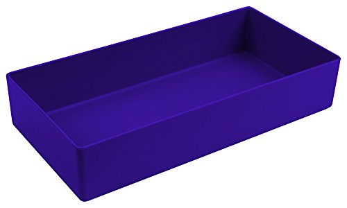 Kunststoff-Einsatz-Kasten blau, Höhe 40 mm, LxB = 198x99 mm, Eco-Pack = 20 Stück von 1a-TopStore