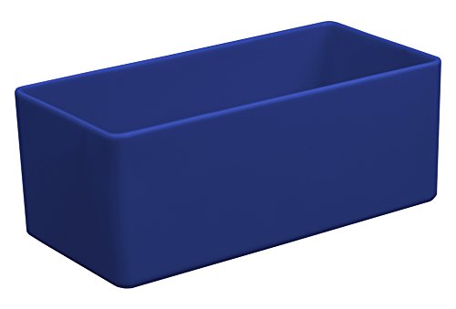 Schubladen-Einsatzkasten blau, 99x49x40 mm (LxBxH), 1 Packung = 25 Stück von 1a-TopStore