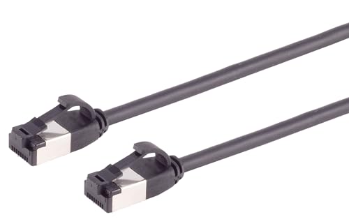 10m Cat 8.1 Lan Kabel Netzwerkkabel (1 Stück) Cat 8 Ethernet Kabel mit RJ45 Stecker Slim und dünn mit 40 Gbps Übertragungsrate Schwarz 10.0 Meter von 1aTTack.de