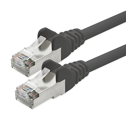 1aTTack CAT 5e foliengeschirmt FTP Netzwerk Patch-Kabel mit 2x RJ45 Stecker 2m schwarz von 1aTTack.de