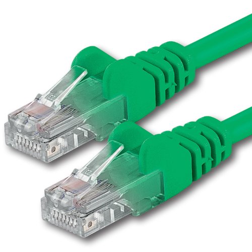 1aTTack.de 0,25m - grün - 1 Stück - CAT.6 CAT6 Ethernet-LAN-Netzwerk-Kabel 1000 Mbit/s Patchkabel von 1aTTack.de