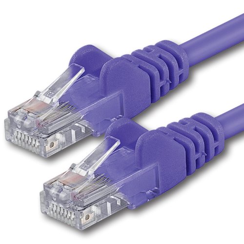 1aTTack.de 0,25m - violett - 1 Stück - CAT.6 CAT6 Ethernet-Lan-Netzwerk-Kabel 1000 Mbit/s Patchkabel von 1aTTack.de
