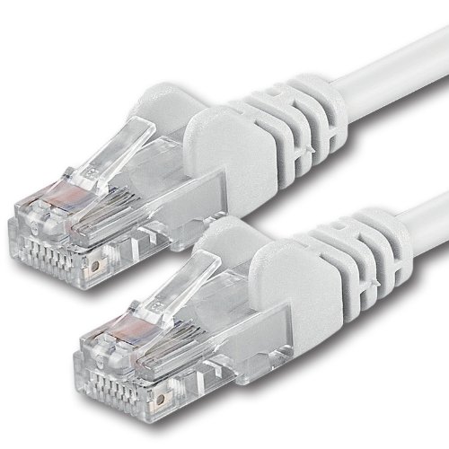 1aTTack.de 0,25m - weiß - 1 Stück - CAT.6 CAT6 Ethernet-LAN-Netzwerk-Kabel 1000 Mbit/s Patchkabel von 1aTTack.de