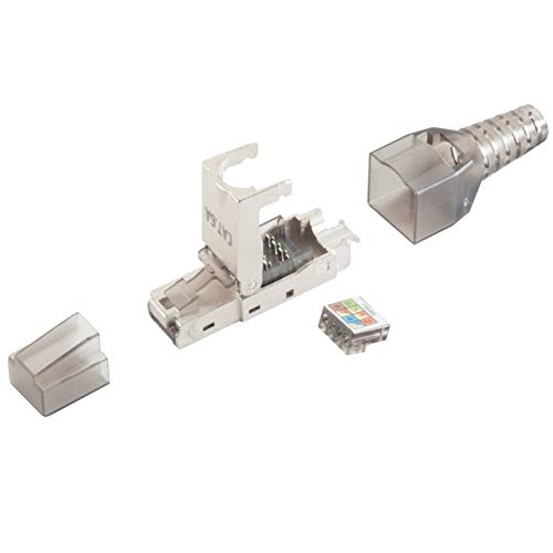 1aTTack.de 1 x Cat.6A Stecker werkzeuglos RJ45 Netzwerkkabel Lankabel Kabel toolless plug shielded von 1aTTack.de