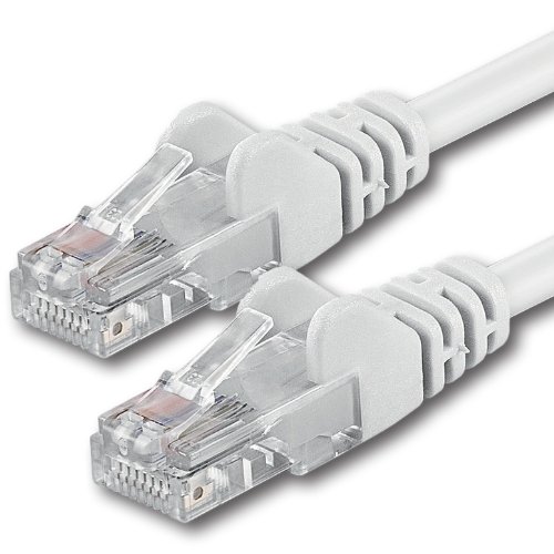 1aTTack.de 10m - weiß - 1 Stück - (Pack) - CAT.6 CAT6 Ethernet-LAN-Netzwerk-Kabel 1000Mbit/s Patchkabel von 1aTTack.de