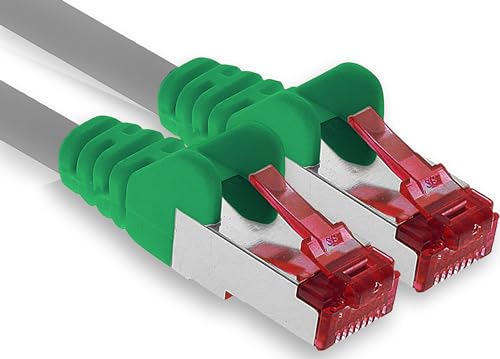 1aTTack.de - 1x 0,5m CAT6 Patchkabel S/FTP PIMF Schirmung CAT.6 RJ45 Netzwerkkabel Ethernetkabel DSL LAN Router Switch Modem Patchfeld - Crossover - 1 Stück von 1aTTack.de