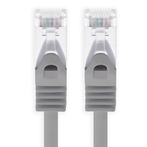 1aTTack.de 2m - grau - 1 Stück CAT.7 Netzwerkkabel Sftp (Rohkabel) Patchkabel (SET) 10000Mbit/s - 500 MHz konfektioniert mit 2 RJ45 Stecker Cat6a von 1aTTack.de