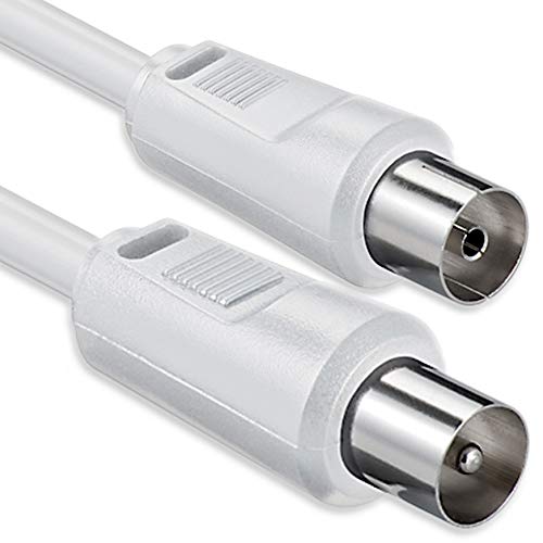 1aTTack.de Antennenkabel 10 Meter 2x geschirmt Koax-Stecker > Koax-Buchse Koax weiß St-Ku 75db 1aTTack.de Antennenkabel 10 Meter 2x geschirmt Koax-Stecker > Koax-Buchse Koax weiß St-Ku 75db von 1aTTack.de