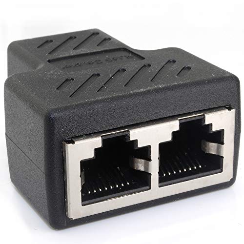 1aTTack.de Cat.6A Netzwerkkabel Kabelverbinder Kabel Splitter Adapter RJ45 kompatibel mit Cat5 Cat6 Cat7 Cat8 1 Stück von 1aTTack.de