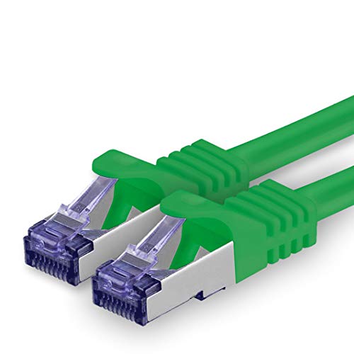 1aTTack.de Cat.7 Netzwerkkabel 20m - Grün - 1 Stück - Cat7 Patchkabel (SFTP/PIMF/LSZH) Rohkabel 10 Gb/s mit Rj 45 Stecker Cat.6a - 1 x 20 Meter Grün von 1aTTack.de